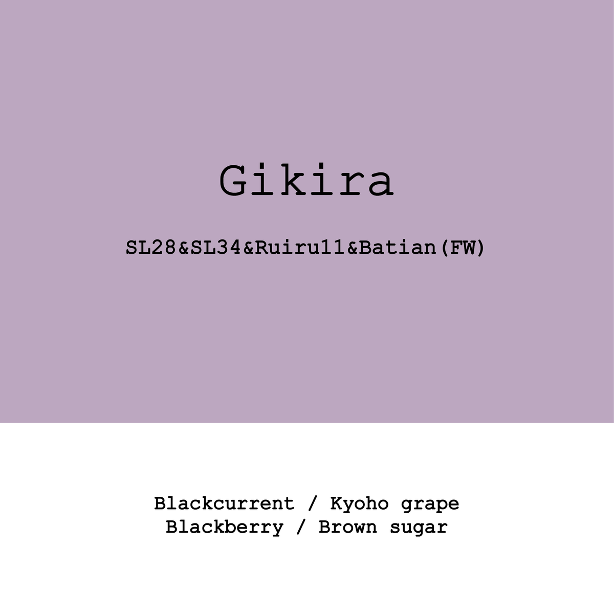 Gikira Estate, Kenya washed, roasted by Goût & Co