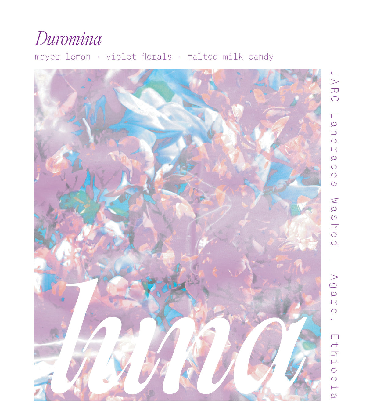 Duromina — Luna Coffee label artwork